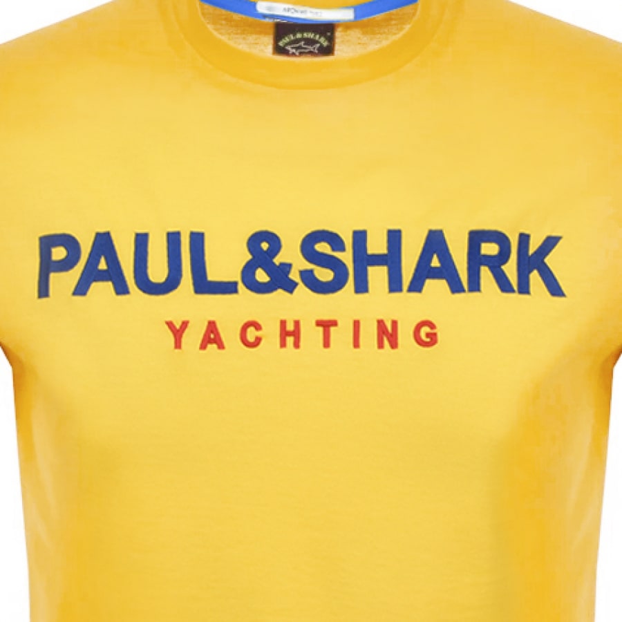 Alternative Image for ProductPaul And Shark Logo T Shirt Yellow3